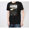Puma Футболка с коротким рукавом и логотипом с золотой фольгой, мужские топы, цвет черный 586589-01