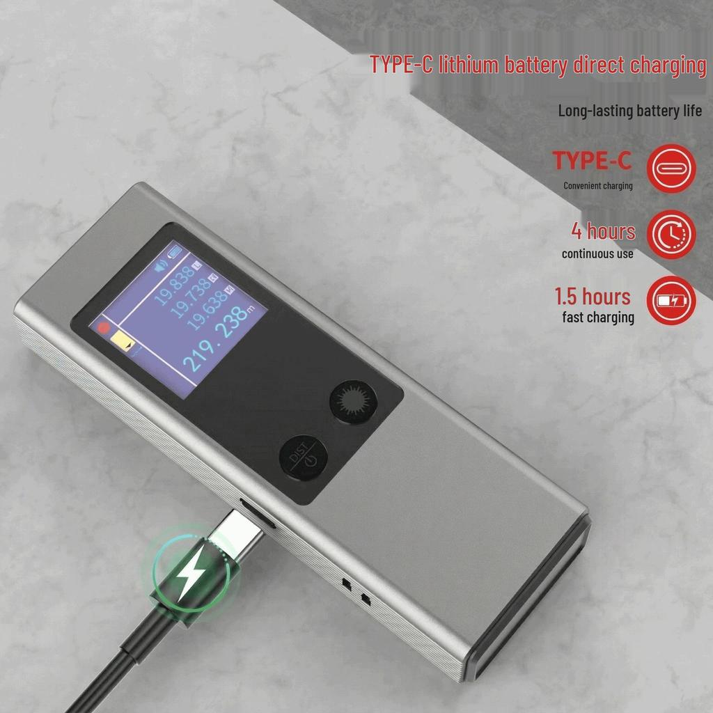 Handheld High Precision Infrared Laser Distance Meter—40m Portable Indoor/Outdoor Measuring Instrument
