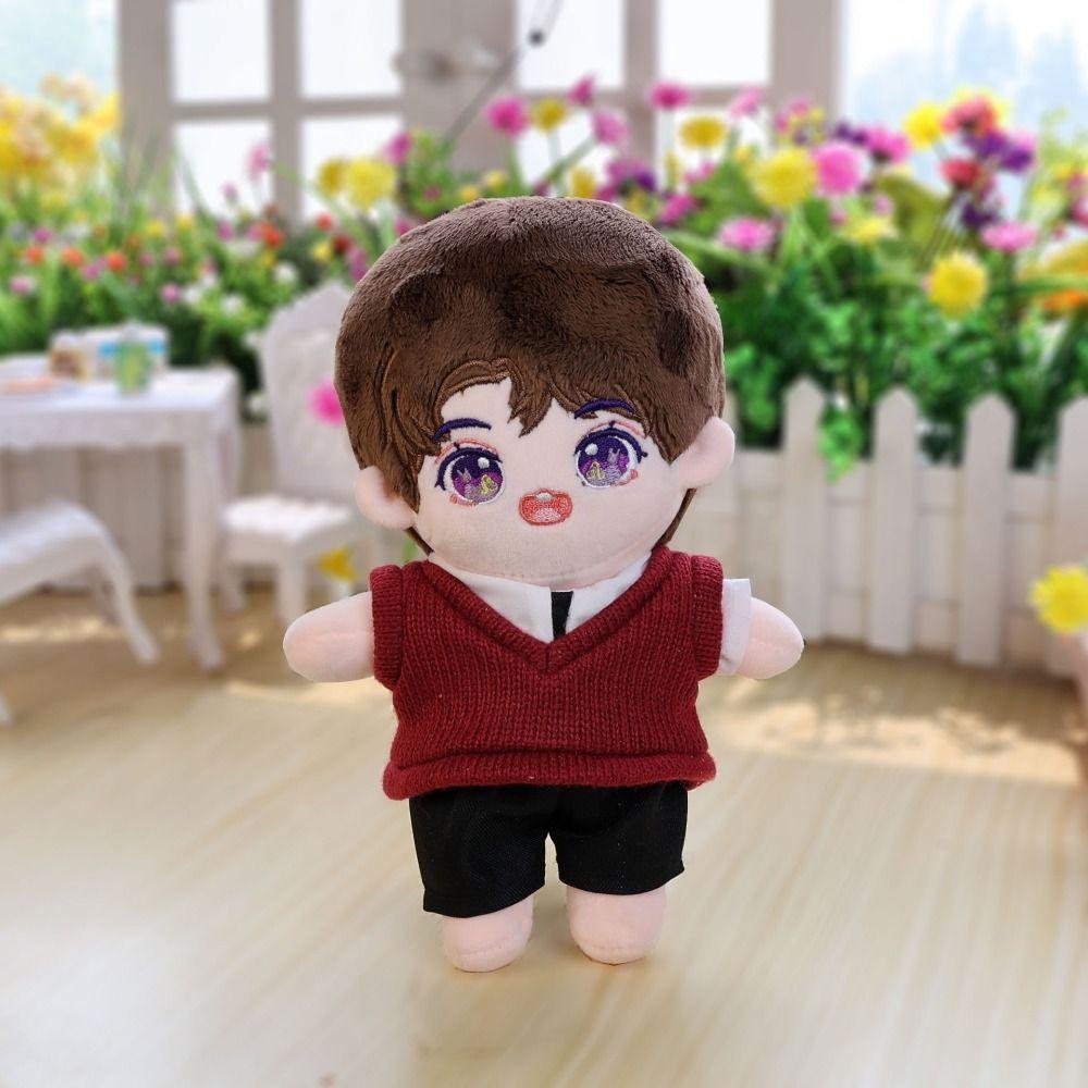 Knitted Sweater 20cm Dolls Overalls DIY Gift Toys Plush Doll's Clothing  Collection Gift