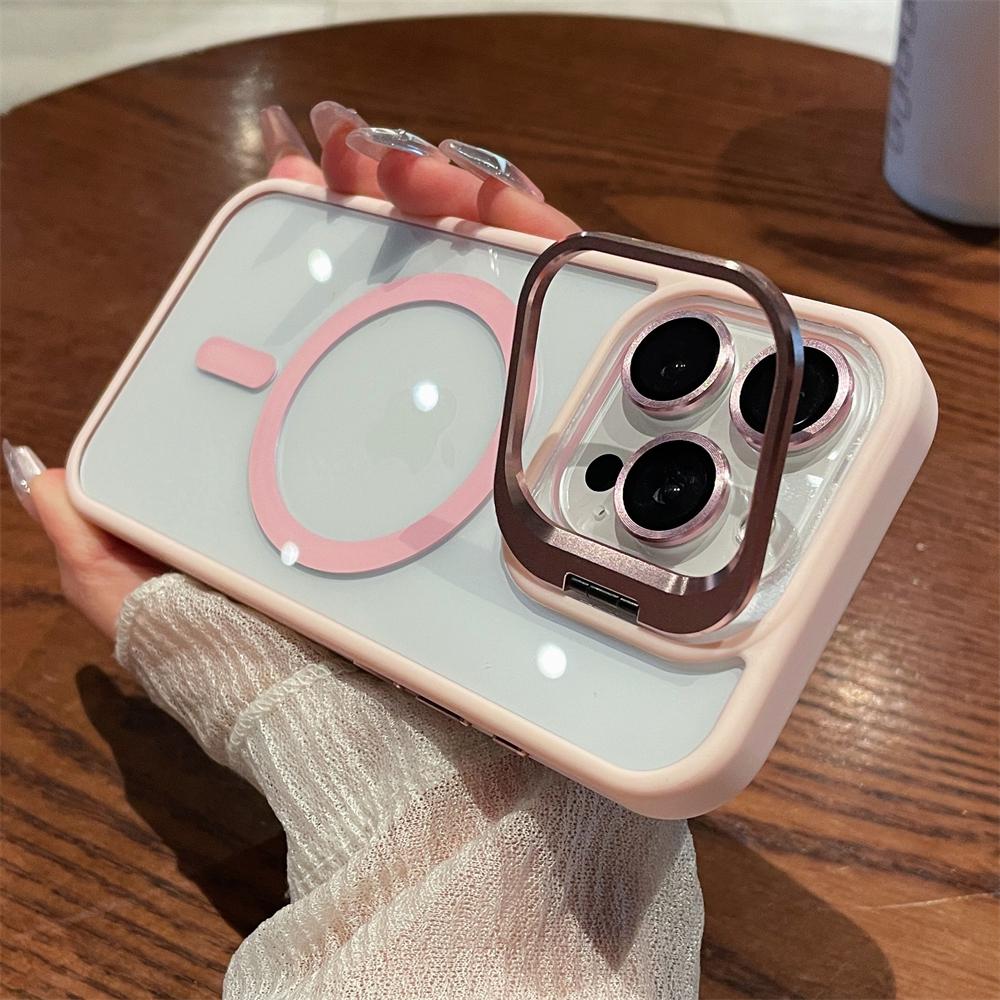 Магнитный держатель для камеры, прозрачный, для iPhone 15, 14, 13, 12, 11 Pro Max Plus, для крепления объектива Magsafe, противоударный чехол Funda
