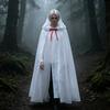 Сказка Красная Шапочка 150 см / 59 дюймов Полиэстер Колдунья Волшебник Плащ с Капюшоном Ролевая Игра Бархатный Костюм для Косплея Накидка Дети / Взрослые
