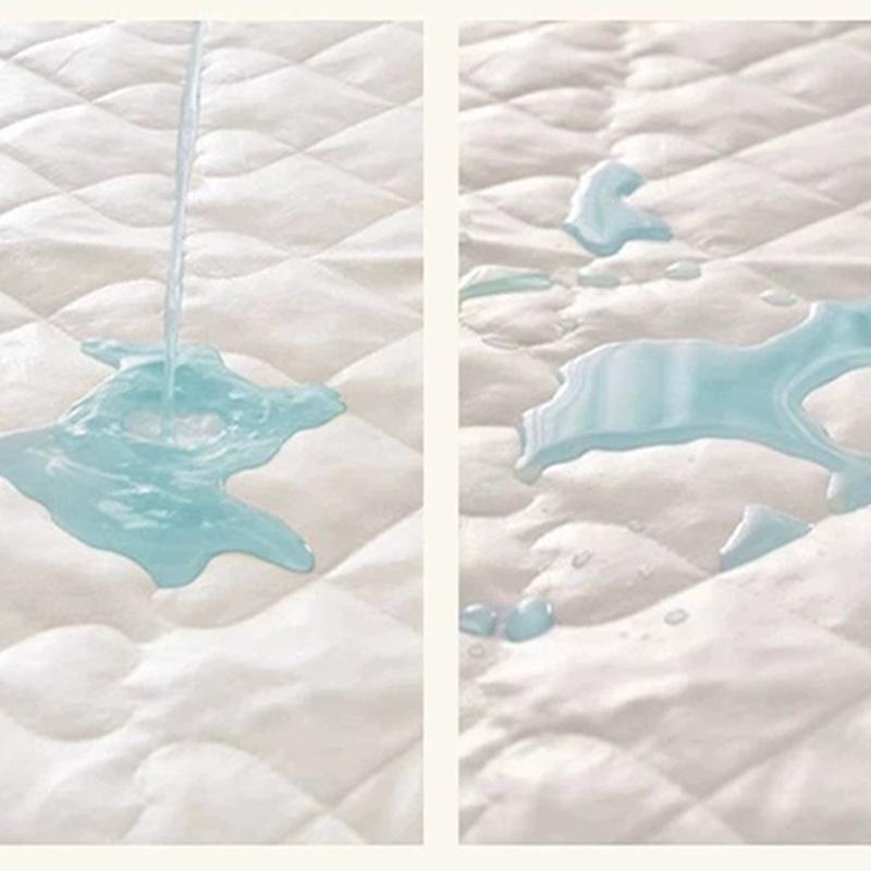 1 шт. Водонепроницаемый наматрасник с эластичными угловыми ремнями, Машинная стирка, Чехол для постельного белья для односпальных/двуспальных кроватей, Подходит для дома, гостиниц, Современное постельное белье