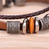 Ретро кожаный браслет мужской панк браслет ручной работы коричневый кожаный браслет