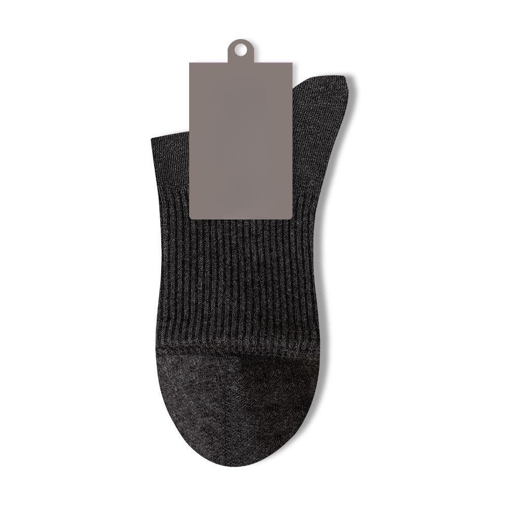 5 Pairs Men's Mid-calf Autumn and Winter Bone-less Sweat-absorbing Breathable Business Casual Socks