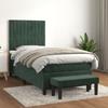 3137944 vidaXL Divan Bed with Mattress Dark Green 90x200 Cm