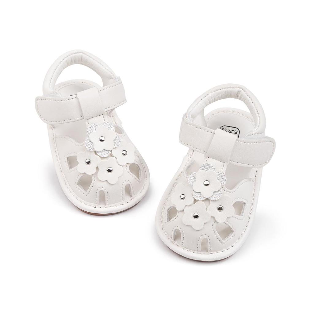Летние детские сандалии: Милые цветочные узоры, Мягкие подошвы из ПУ, Идеально для малышей.