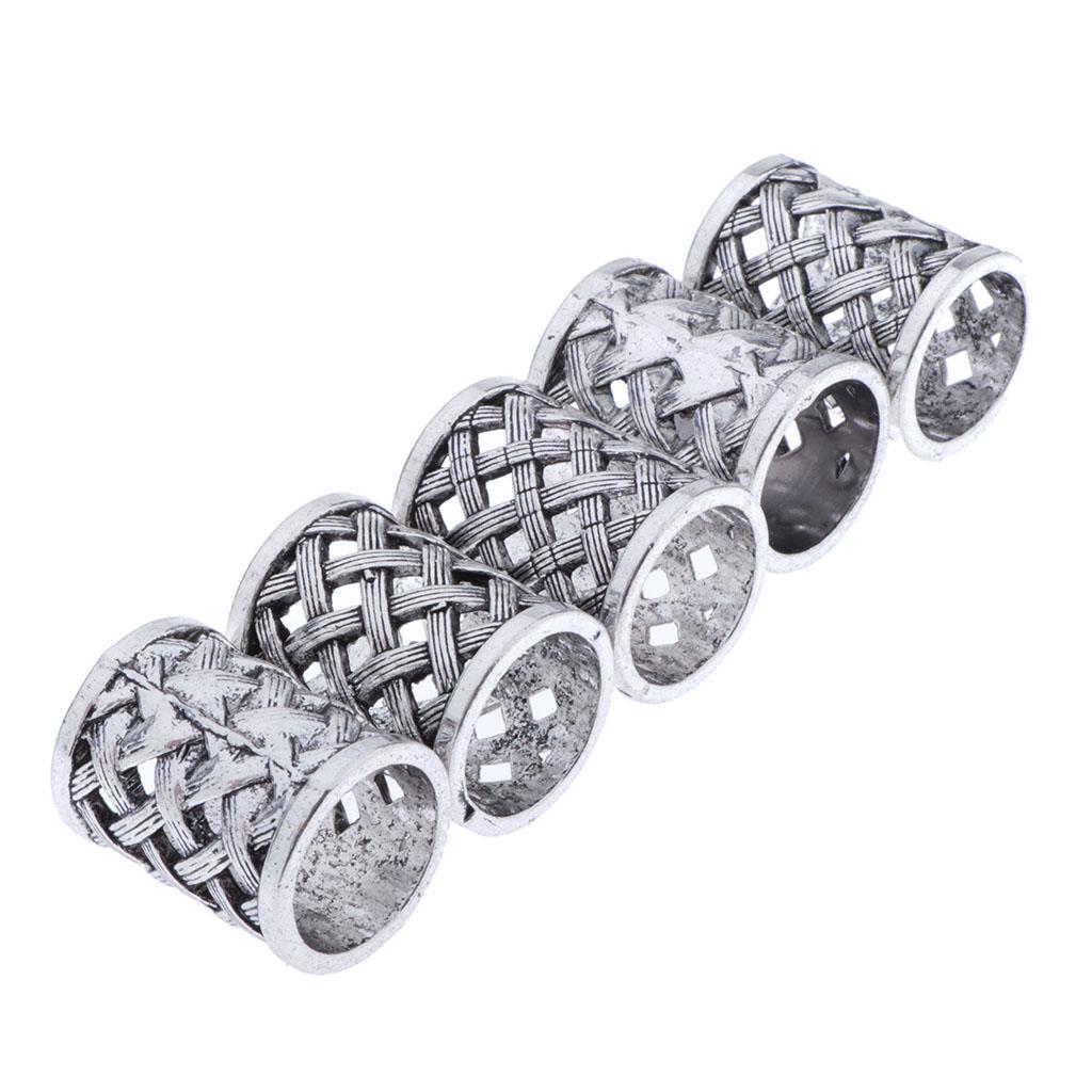 5 шт. серебряные прокладки в богемном стиле, свободные бусины, фурнитура для изготовления ювелирных изделий своими руками