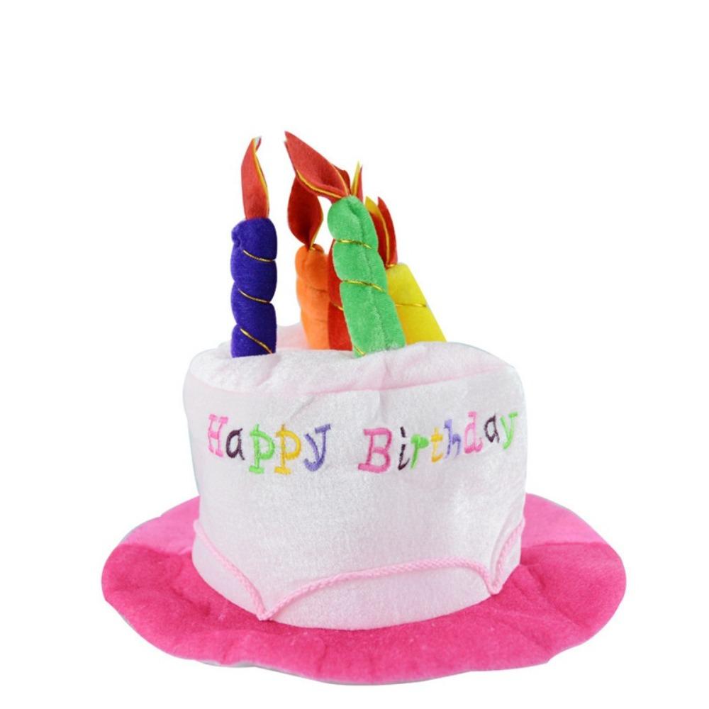 Фотореквизит Торт Свеча Шляпа Украшения для волос Головные уборы на день рождения Торт на день рождения Шляпа Сувениры для вечеринок