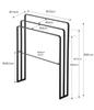 Yamazaki Банное полотенце Ш70 x Г14 x Башня Легко помещается Большой 4980 (Ямадзаки) Трехрядная вешалка, боковое крепление, черная, прибл.. H81см, Дизайн, Вешать, Полотенца,