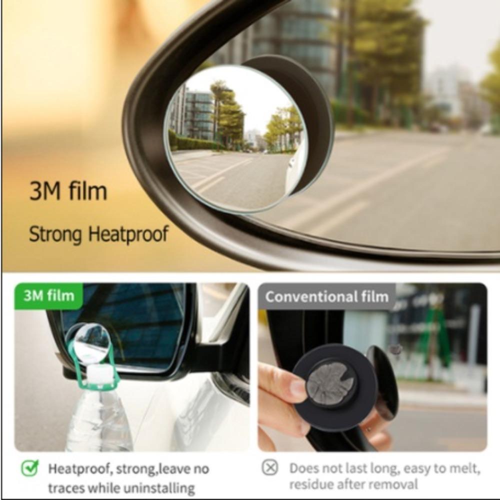 Автомобильное зеркало заднего вида для слепых зон на 360 градусов, широкоугольное регулируемое маленькое круглое зеркало, вспомогательное выпуклое зеркало заднего вида для автомобиля