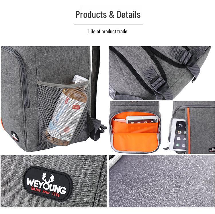 Водонепроницаемый термоизолированный рюкзак для пикника большой вместимости - Герметичная сумка-холодильник через плечо