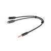 Aux Adapter Jack 3.5 Stereo Plug - 2X Jack 3.5 Stereo Socket Slim Vitalco (A3)