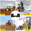 Universal Skid Steer Mount Plate 1/4" Thick Skid Steer Plate Attachment 3000LBS Weight Capacity Quick Attach Mount Plate Steel Adapter Loader Easy to