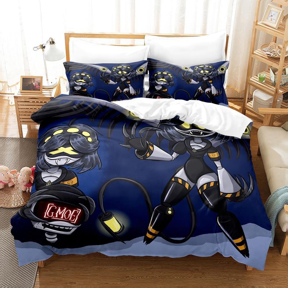 Fashion 3D Printing Anime Murder Drones Bedding Set Cartoon Three-piece Set Adult Kid Bedroom Duvet Cover Sets Home Textiles