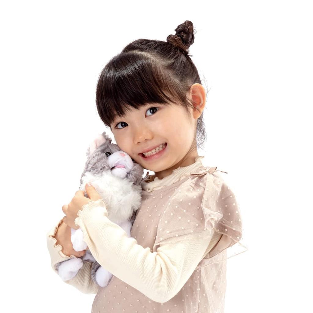 IWAYA Cuddling Mimmy Kitten Tabby мягкая игрушка на батарейках электронный питомец оснащен датчиком прикосновения возраст Размеры тела Ш90 x В250 x Г190 мм 3+ 3316-1