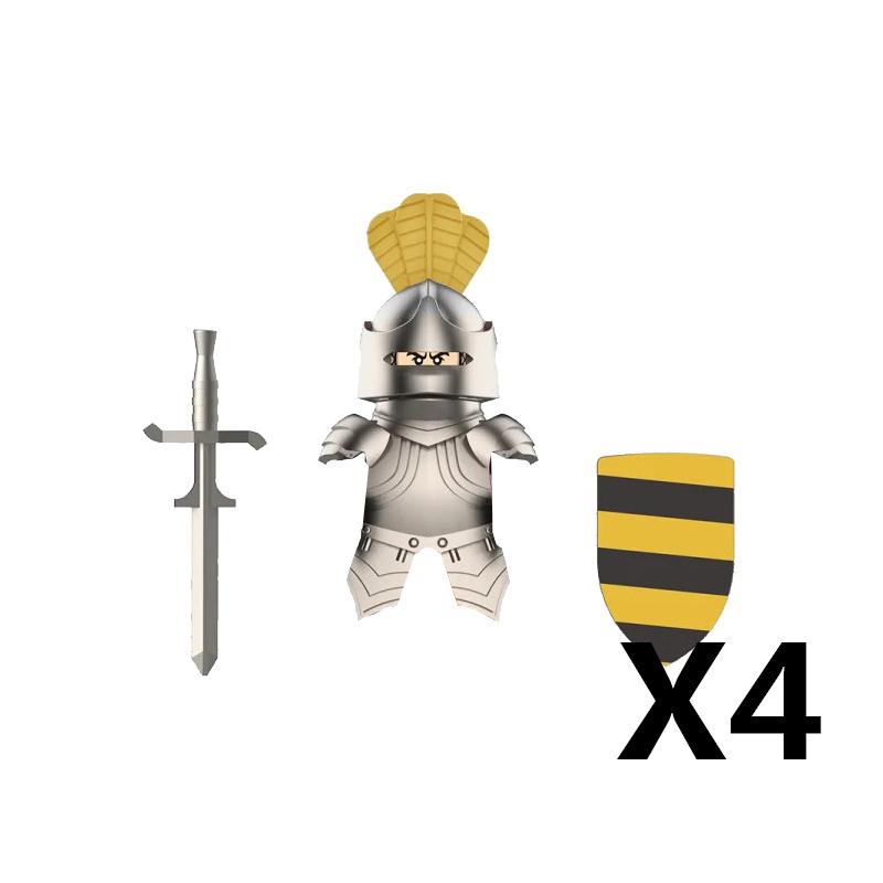 Средневековый Замок Солдат Фигурки Действия Строительные Блоки Дракон Аниме Рыцарь Аксессуар Боевой Конь Ополчение Шлем Щит Игрушка Подарок S015