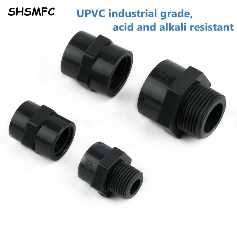 1/2" ~2" наружная/внутренняя резьба до 20~75 мм UPVC водопроводный соединитель для аквариума, ирригационного водопровода, аксессуары UPVC