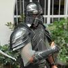 Гномья черная боевая броня, носимый костюм воина Мории для LARP, фэнтези ролевых игр, Хэллоуин