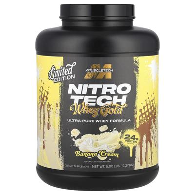 Nitro Tech® Whey Gold, Банановый крем, 5 фунтов (2,27 кг)