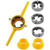 6Pcs Plastic Pipe Thread Die Kit PVC Pipe Threader Plumbing Tool Set