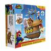 Super Mario Super Mario Deluxe Airship Playset с фигуркой Марио Аутентичные звуки Вращающиеся пропеллеры Воздушный корабль Боузера - В игре и Боузера