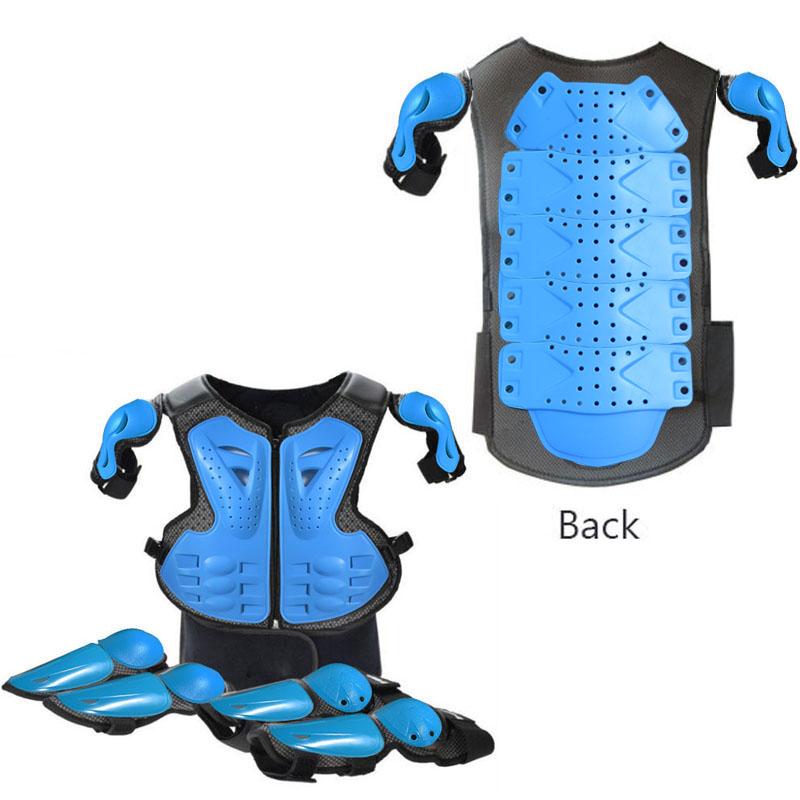 For Height 0.8-1.6M Child Youth Full Body Protect Armor Motocross Armour Vest Skating waistcoat Chest Spine Knee Elbow Guard