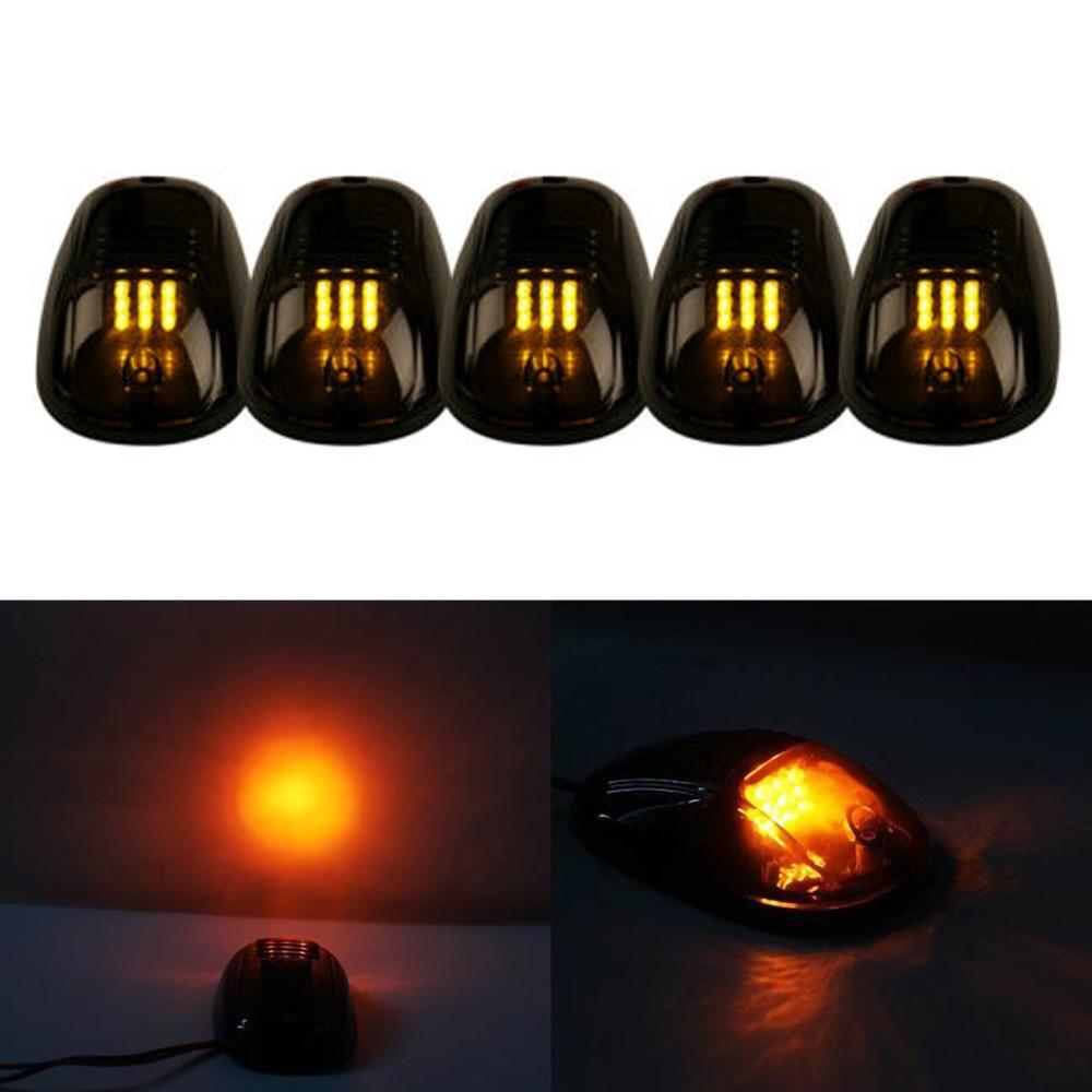 LED Amber Cab Roof Marker Lights Running Lamp For 03-16 Dodge Ram 3500 4500 5500