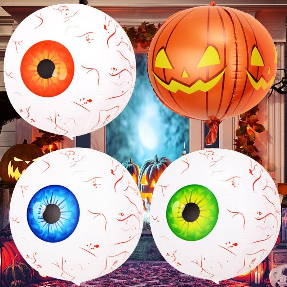 Eyeball Pumpkin Theme Balloons Holiday Decoration Halloween Party Accessories Big Festival Balloons