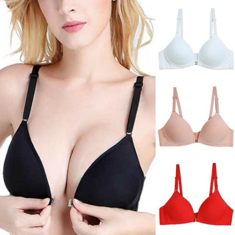 Sexy Brasier Women Front Closure Seamless Bra Small Breasts Lingerie Push Up Bralette