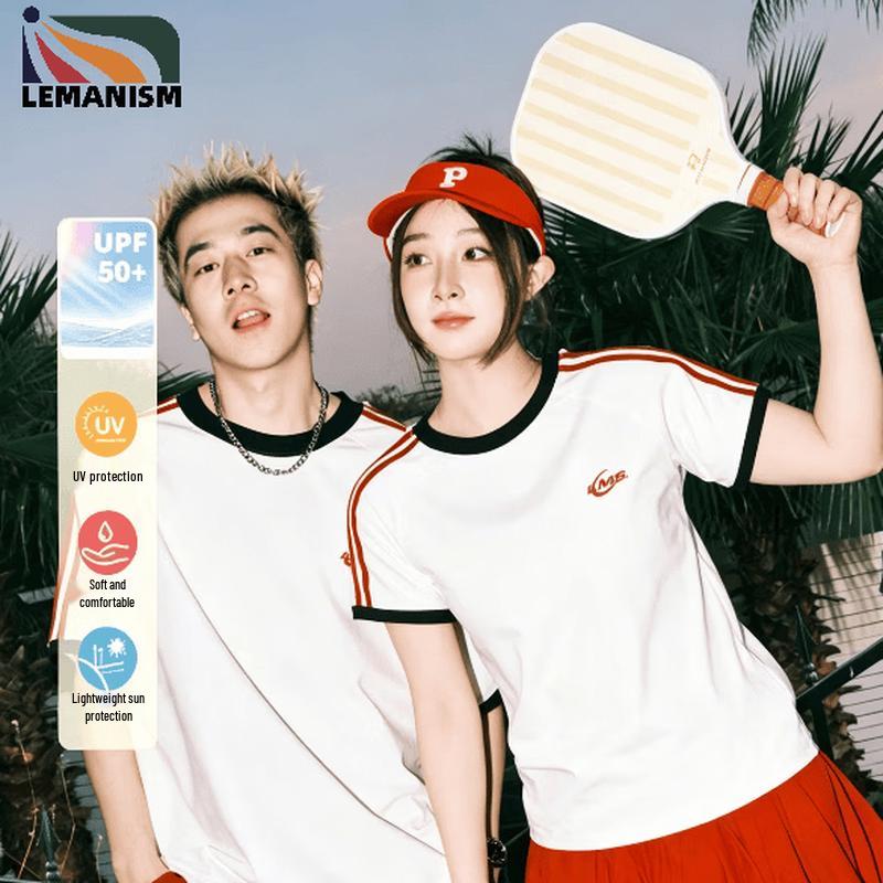 LEMANISM Two-Stripe Short Sleeve T-Shirt