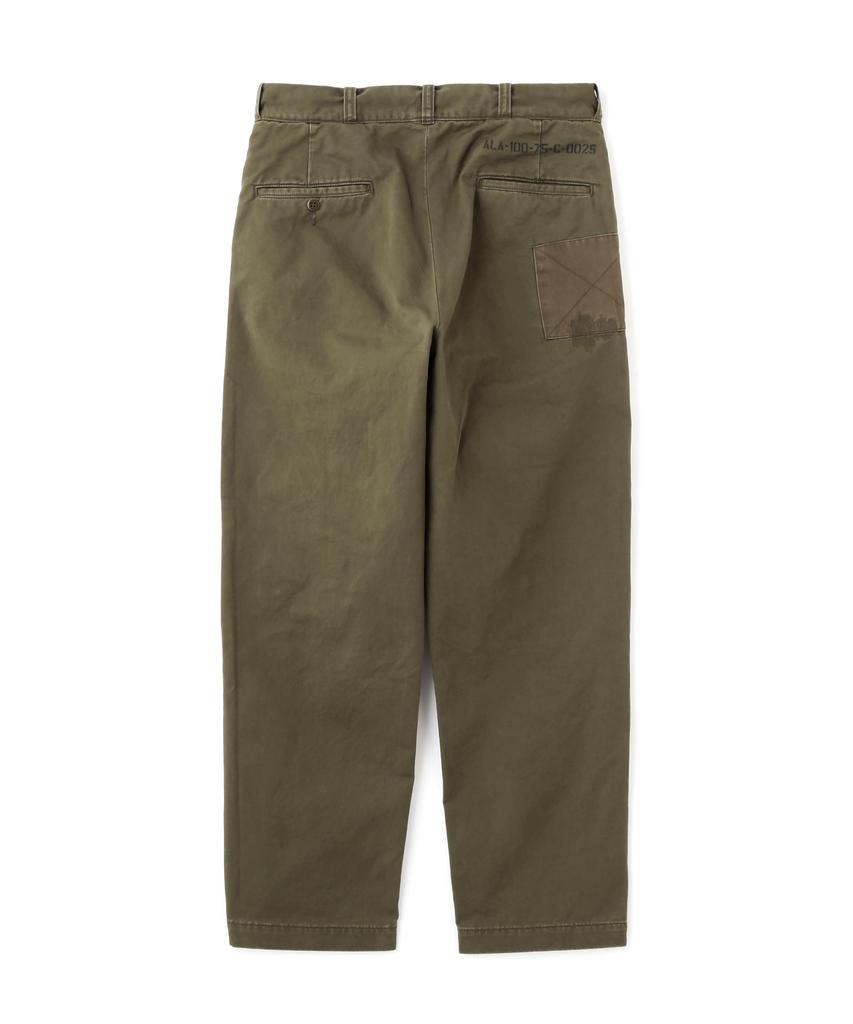 AVIREX RESTORE COLLECTION ARMY CHINO PANTS "REPAIR CUSTOM" XL 310 olive 783-5210028