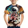 Fashion Children's T-Shirt Summer Short Sleeve T-Shirt for Boy Cartoon 3D Print Boys T-Shirt Crew Neck 2025 Children's Clothing