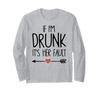 If Drunk Her Fault Bachelorette Party Funny Long Sleeve I'm It's T-Shirt