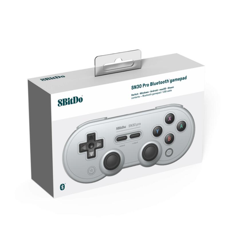 Беспроводной игровой контроллер 8Bitdo SN30 Pro с вибромотором, USB-C для ПК / Android / Windows / MacOS / Steam / для Switch