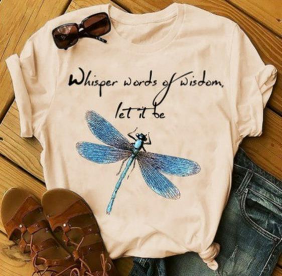 2024 Dragonfly Print Short-Sleeved T-Shirt