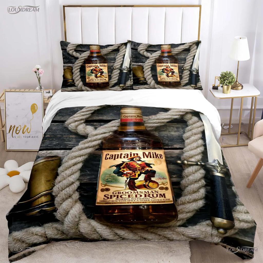 Captain morgan Casal Всесезонный пододеяльник Одеяло Постельное белье Мягкий пододеяльник и наволочки Для мальчика Односпальный/Двуспальный/Королевский/Кинг