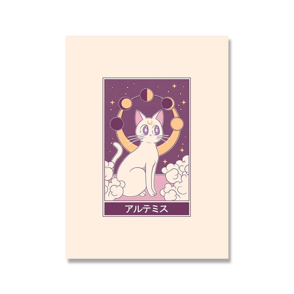 Венера подсолнухи плакат карты Таро настенные художественные фотографии живопись кошка вино пицца абстрактные принты на холсте гостиная домашний декор