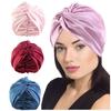 Imitation Silk Satin Bonnet Double Layer Night Hair Hat New Chemotherapy Caps  Women