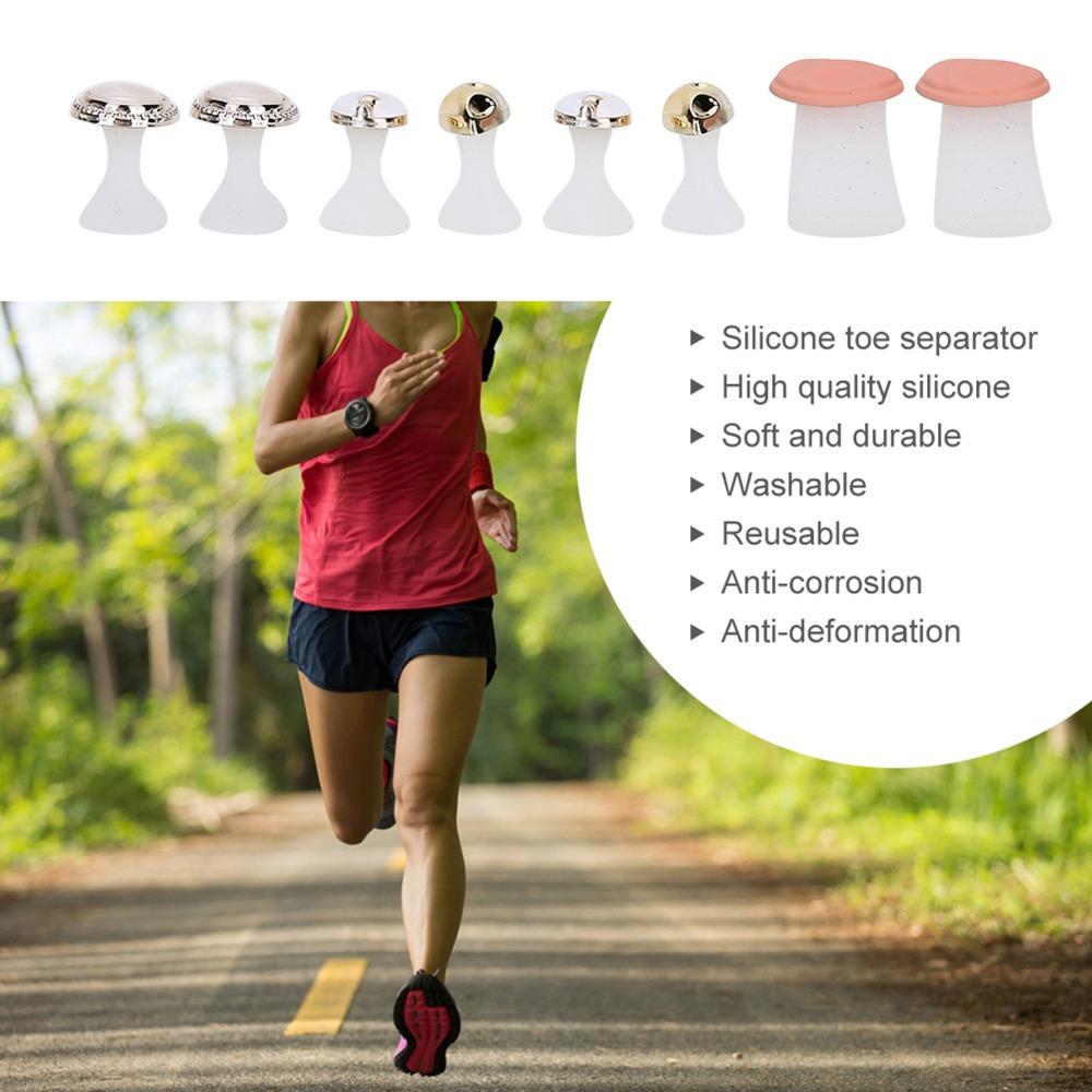 8 Pcs Non-slip Pedicure Toe Dividers Soft Silicone Reusable Toe Dividers Home Use