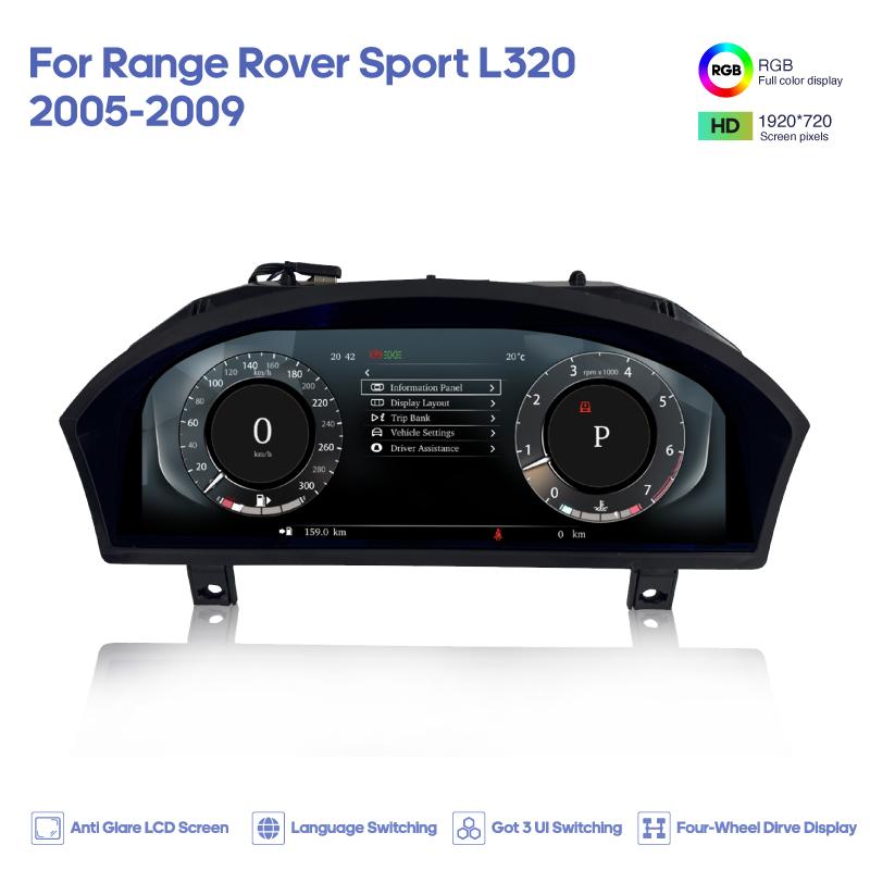 Для Land Rover Range Rover Sport 2005-2009 Discovery 3 2004-2009 Цифровая приборная панель Carplay Кокпит Виртуальный прибор