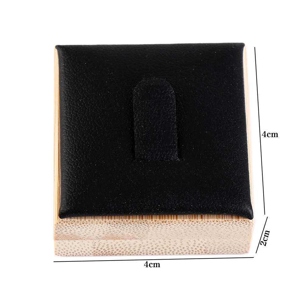 Travel Small Earrings Rings Organizer Wooden Jewelry Show Props Ring Holder Case Wedding Ring Box