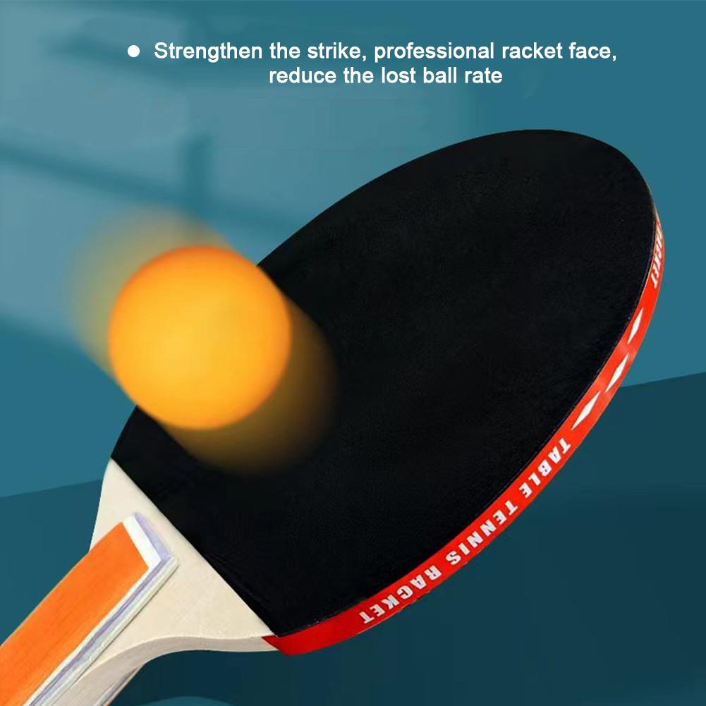 Набор ракеток для настольного тенниса с положительным и отрицательным частицами, тренировочное оборудование для начинающих (2 ракетки +3 мяча)