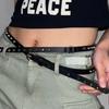 Thin Women's Rivet Belt Extra Long Dress Jeans Belt Vintage Leather Waist Belt  Spicy Girls