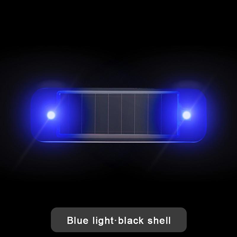 Мини светодиодный автомобильный предупреждающий свет на солнечной энергии, ночная охранная имитация сигнализации, беспроводная противоугонная предупреждающая лампа, мигающая имитация сигнализации