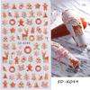 1 Sheet Christmas Designs Art Snowflake Sticker Festive Santa Nail Elk Safe Easy To