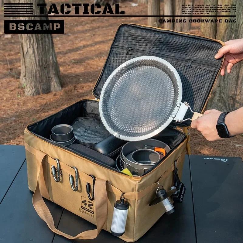 Outdoor Tactical Cooler Box 30 or 42L Insulated Waterproof Camping Storage Bag Foldable Organizer For Picnic Tableware Gear