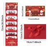1pc Christmas Red Envelope 10 Card Position Cash Wallet Gift Card Christmas Surprise Party Greeting Card Money Box