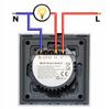 TUYA WiFi Touch Switch 3-circuit white # L+N