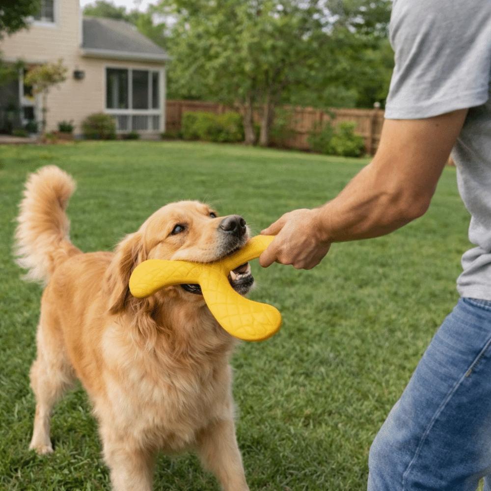 EVA Pet Interactive Flying Disc Wear-Resistant Dog Training Toy Creative Tooth Chew Toy  Backyard