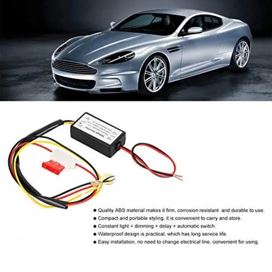 For Automotive LED DRL Controller Automatic Daytime Running Lights Wiring Harness Dimmer Fog Light Controller Power Switch